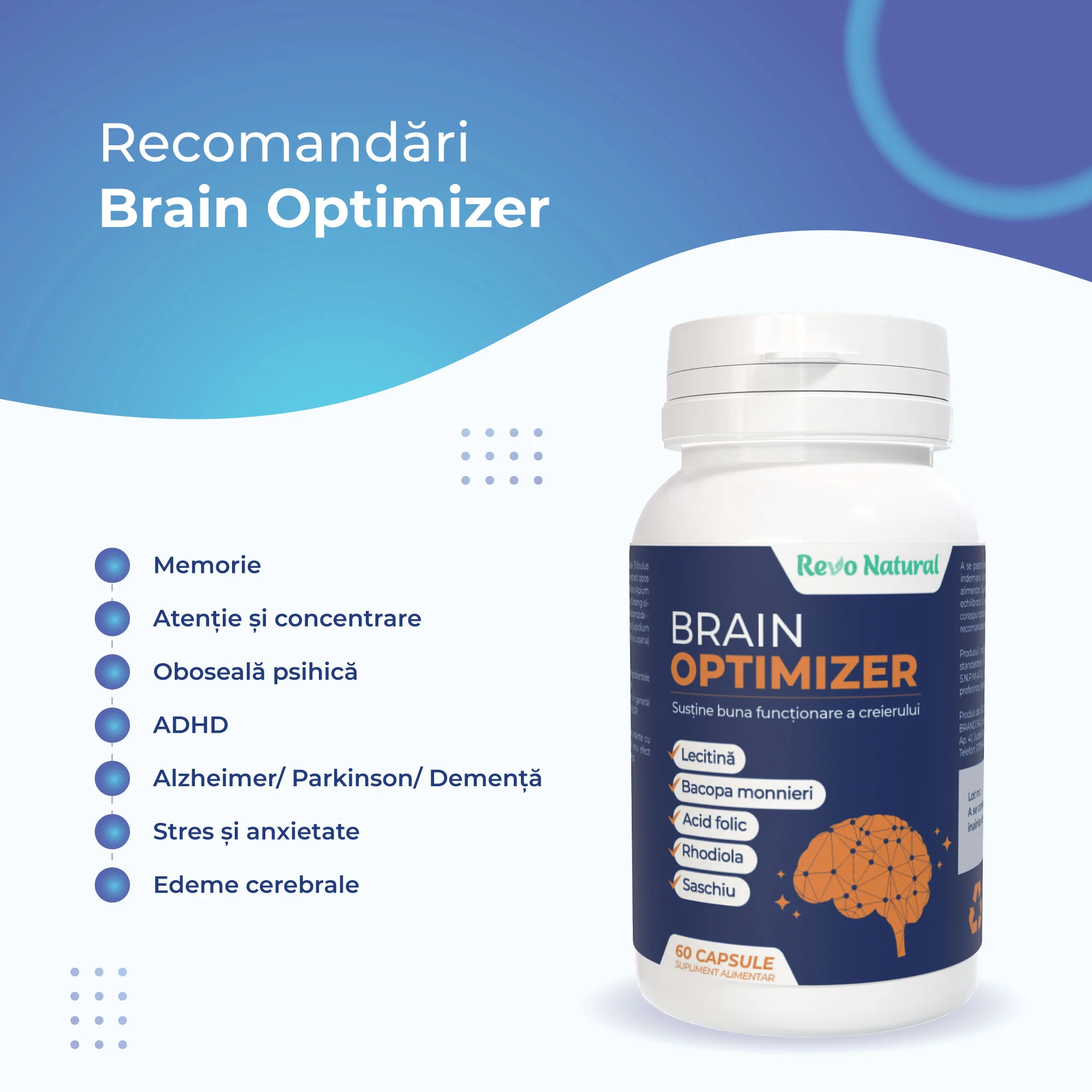 Complex Brain Optimizer Bottles